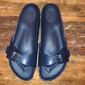 Rubber navy blue Birkenstock. Super comfortable